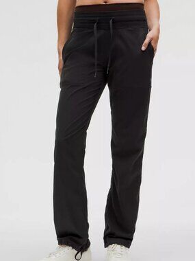 Lululemon Dance Studio Relaxed-Fit Mid-Rise Cargo Pant Sz 8 Black